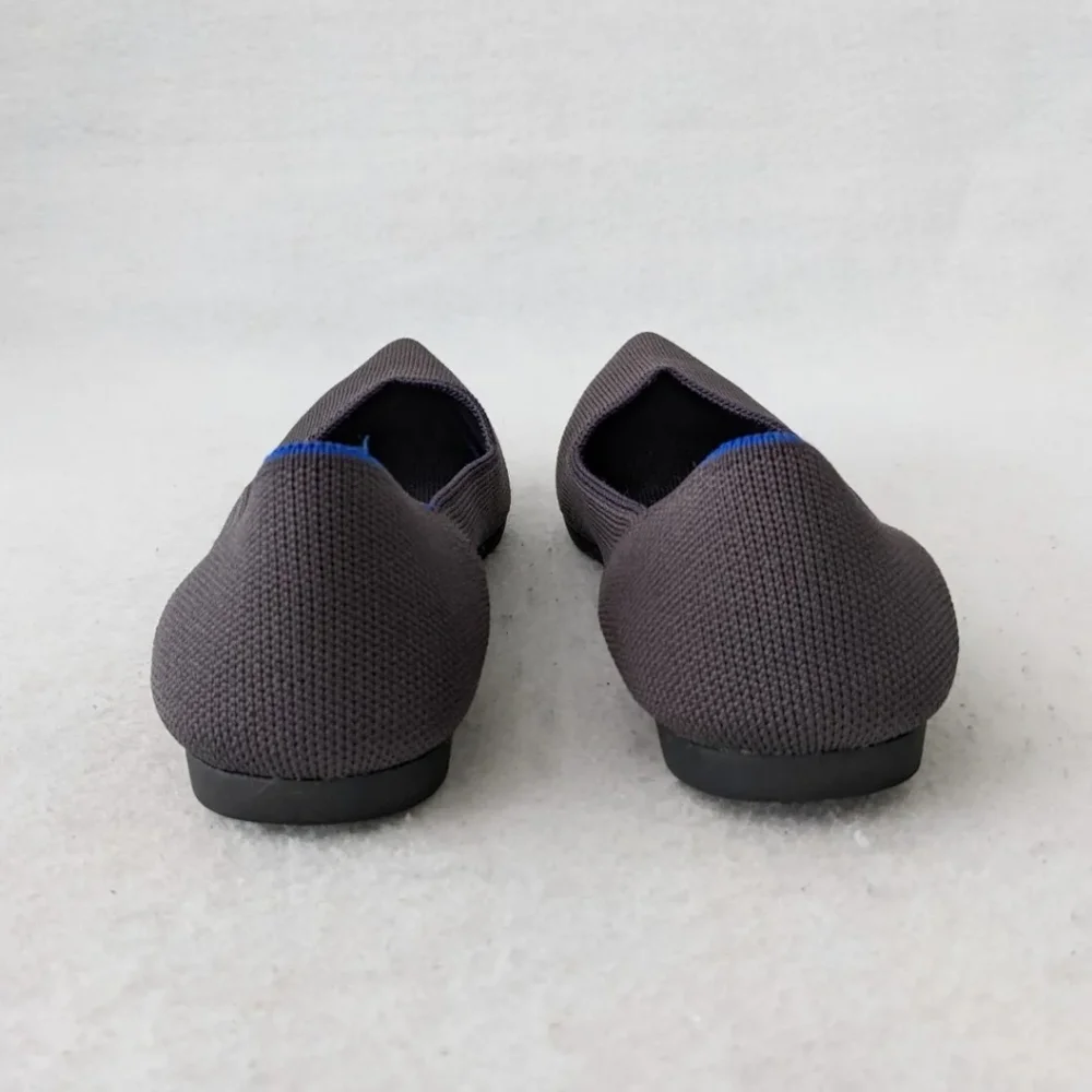 Rothys The Point Darl Gray Blue Halo Slip On Pointed Ballet Flats Shoes Womens 7 - Picture 5 of 12